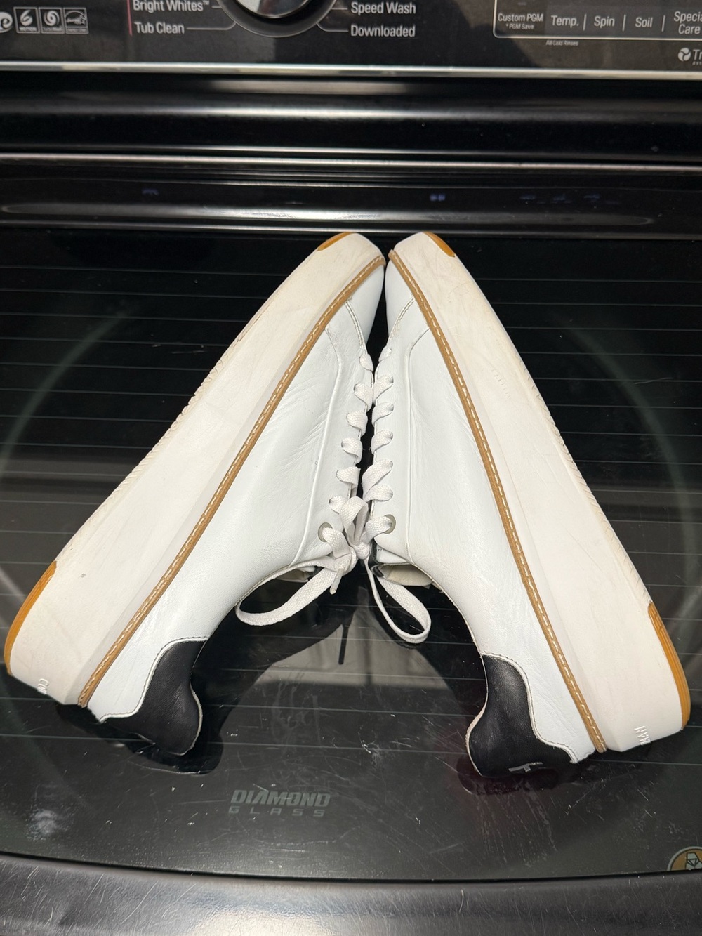 Cole Haan Grandpro Topspin Leather Sneakers White/Tan Women’s Size: 7M (W22707) - Picture 10 of 14